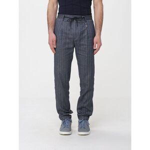 Manuel Ritz Men Striped Linen Blend Drawstring Trousers Manuel Ritz